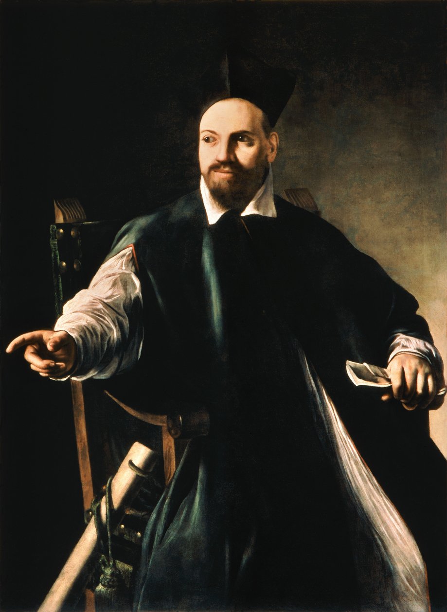 Maffeo Barberinin muotokuva myöhempi paavi tekijältä Michelangelo Merisi da Caravaggio