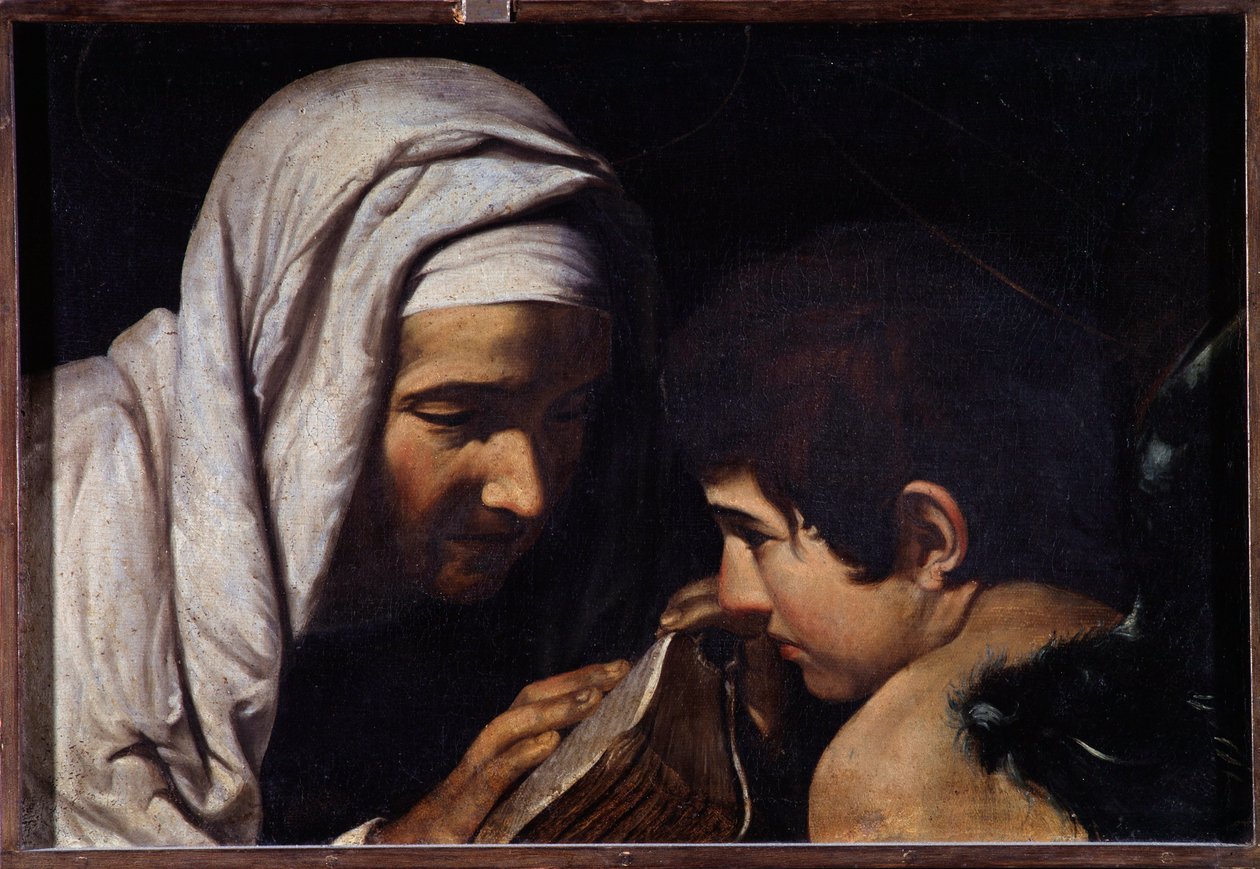 Saint Francesca Romana ja enkeli (maalaus tekijältä Michelangelo Merisi da Caravaggio