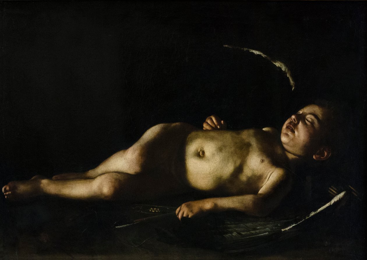 Nukkuva Amor tekijältä Michelangelo Merisi da Caravaggio
