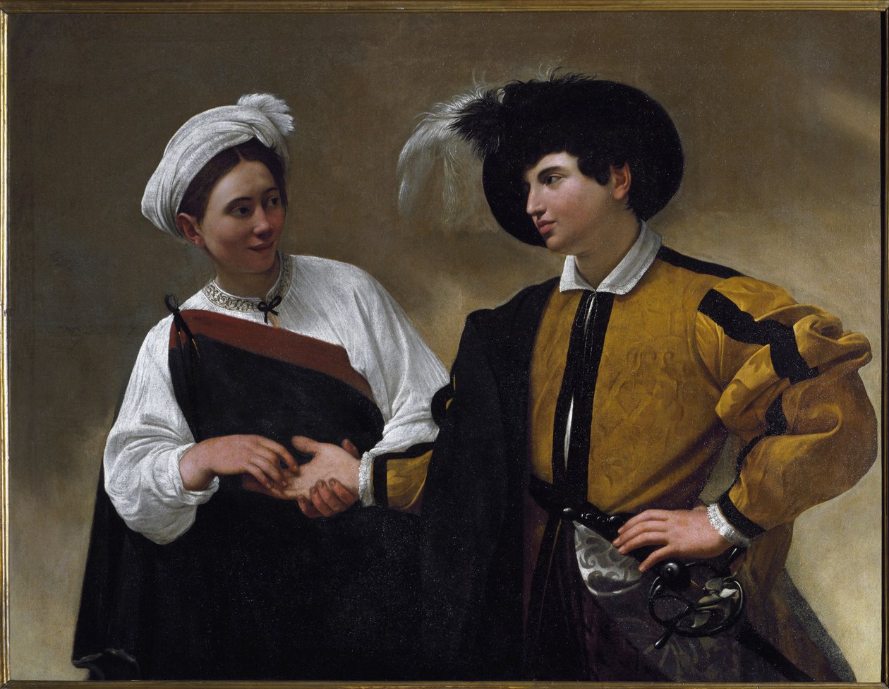 Ennustaja (öljy kankaalle tekijältä Michelangelo Merisi da Caravaggio