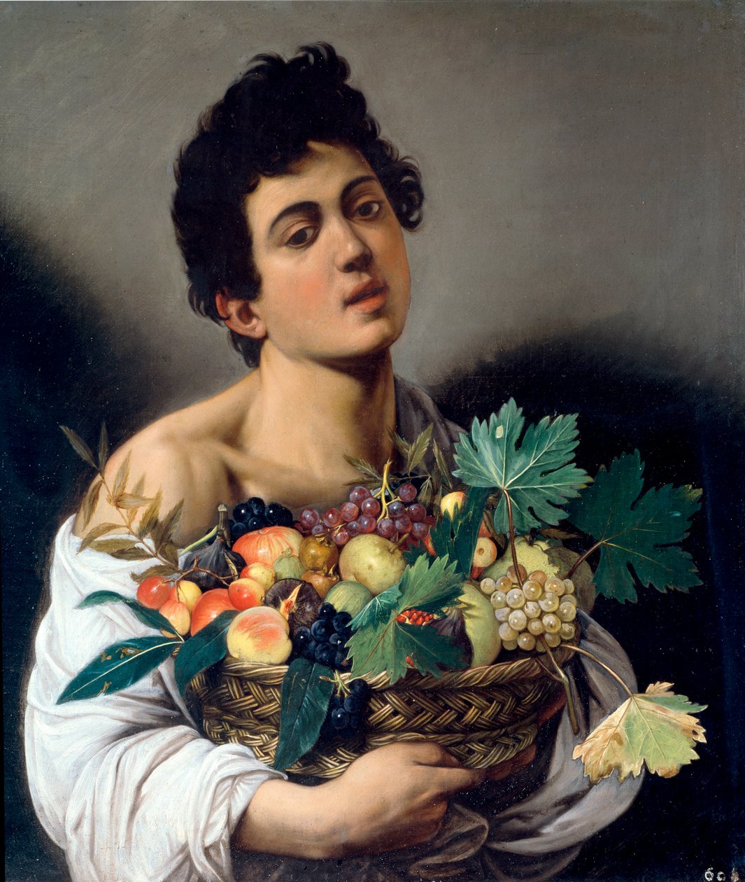 Hedelmien myyjä (öljy kankaalle tekijältä Michelangelo Merisi da Caravaggio
