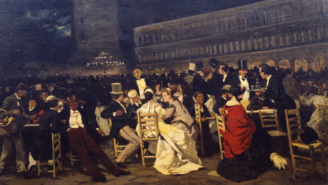 Piazza San Marco, 1869 tekijältä Michele Cammarano