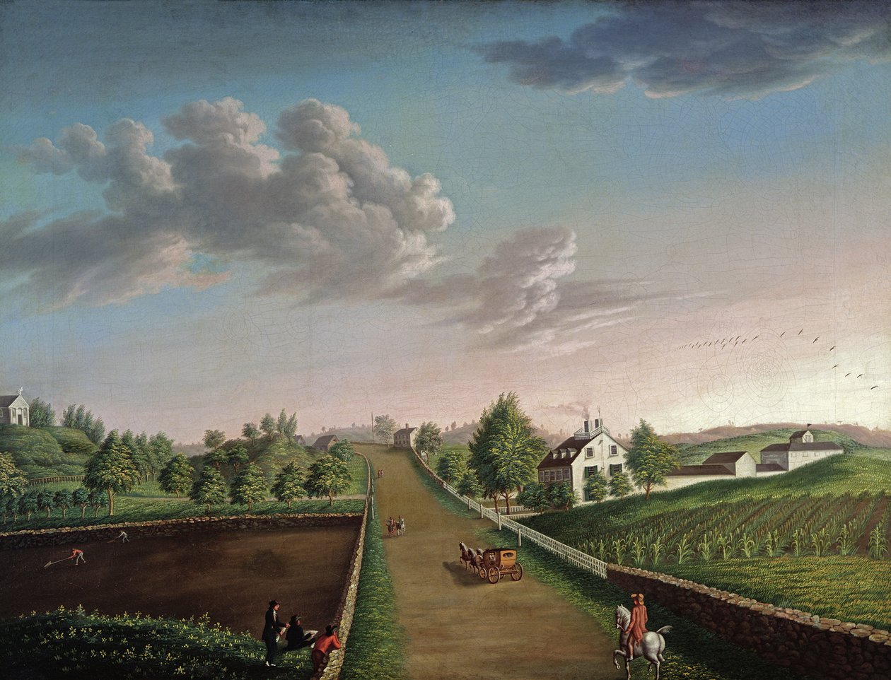 Ezekiel Hersey Derby Farm, noin 1800 tekijältä Michele Felice Corne