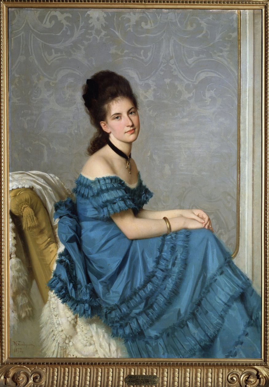Alaide Bantin muotokuva, 1872 tekijältä Michele Gordigiani