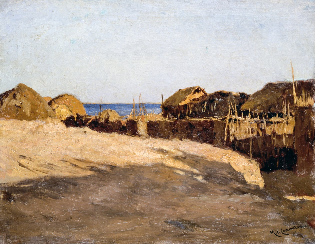 Eritrean maisema, Michele Cammarano (1835-1920) tekijältä Michele Cammarano