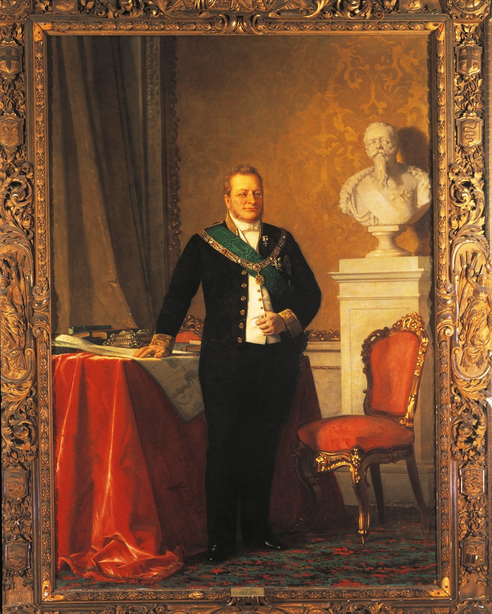Camillo Benson, Cavourin kreivin muotokuva (öljy kankaalle) tekijältä Michele Gordigiani