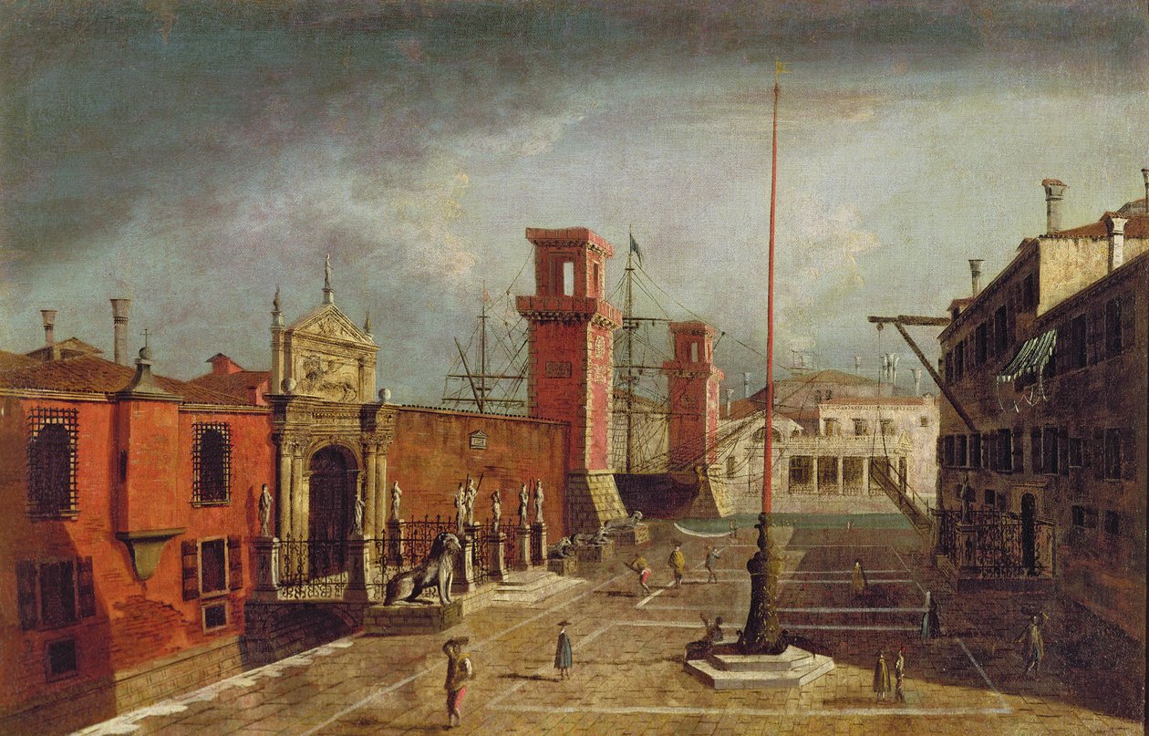 Arsenale, Venetsia tekijältä Michele Marieschi