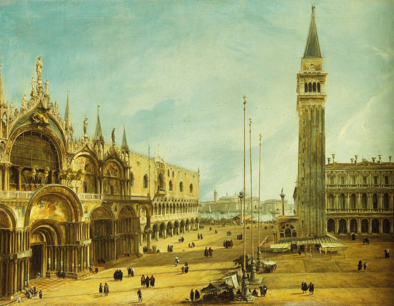 Piazza San Marco, Venetsia, tekijältä Michele Marieschi