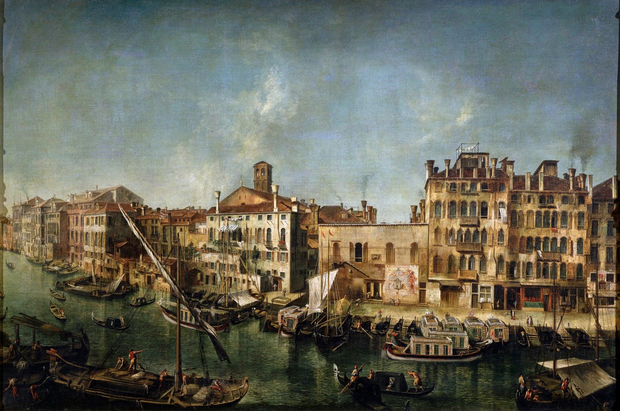 Näkymä Canal Grandelle Fondamenta Del Vinistä, 1736-1737. tekijältä Michele Marieschi