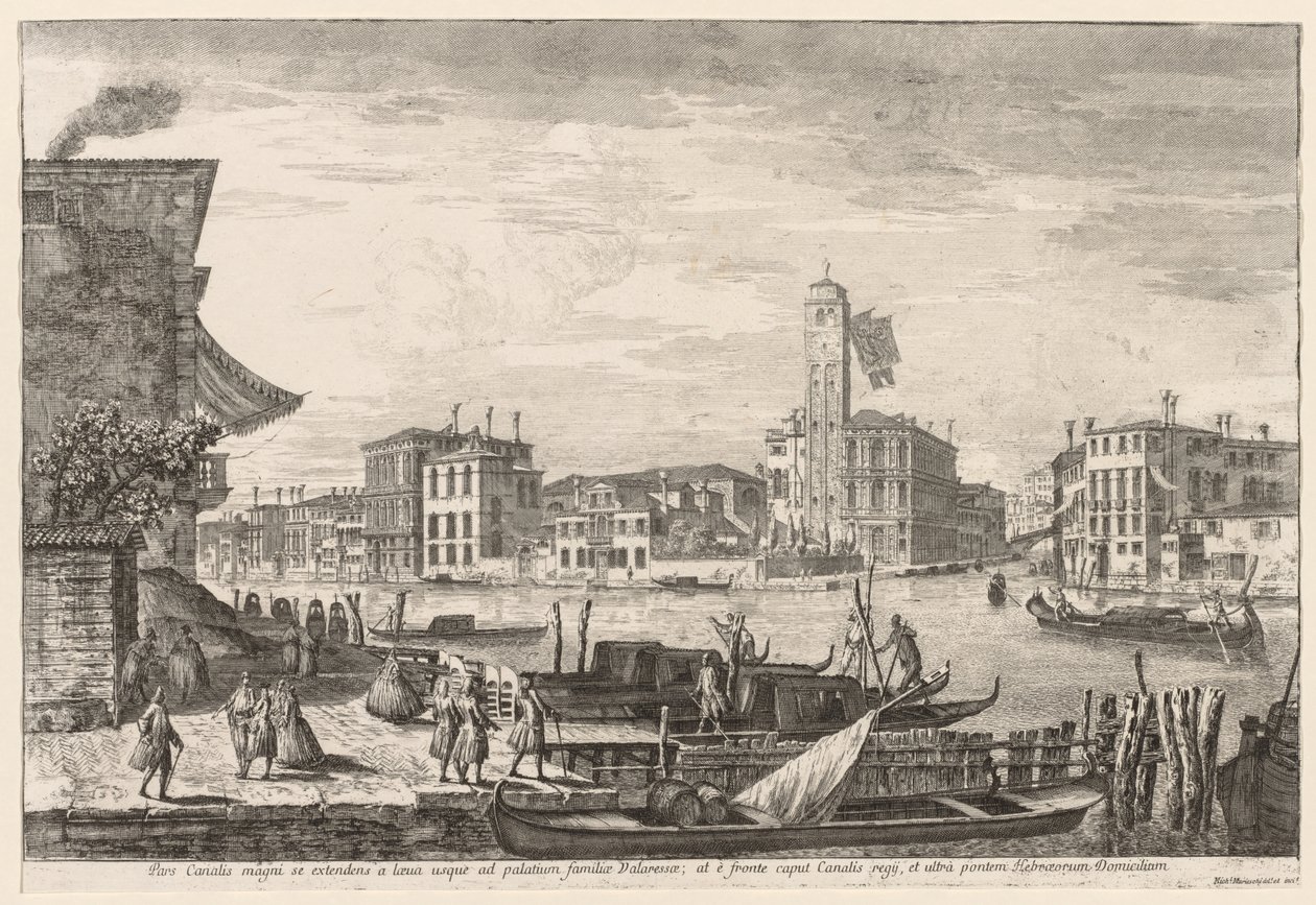 Näkymät Venetsiaan: Cannaregio, 1741. tekijältä Michele Marieschi