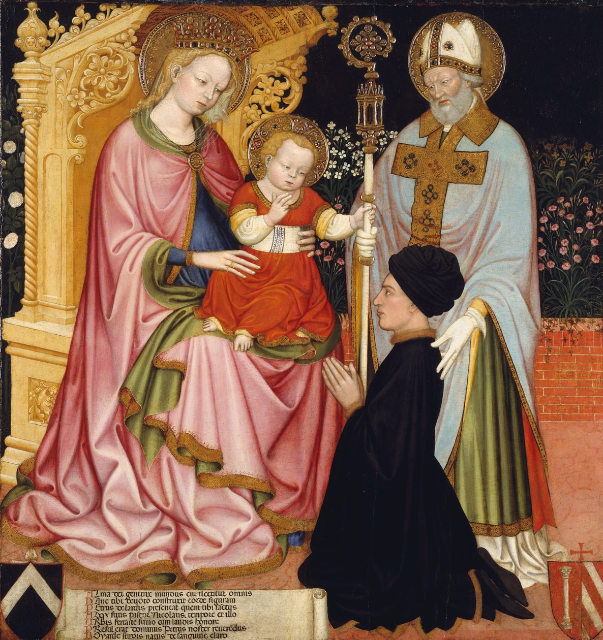 Madonna ja lapsi lahjoittajan kanssa, Pietro de