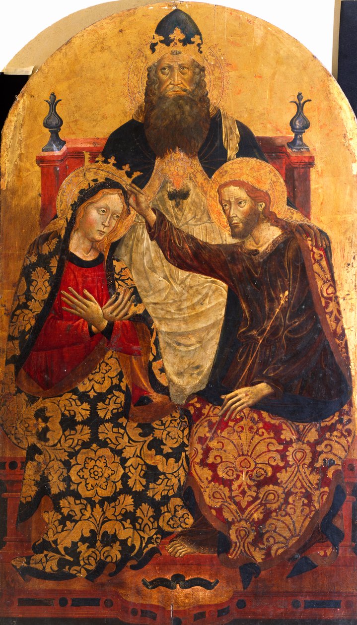 Michele di Matteo da Bolognan Marian kruunaus (aktiivinen 1410-1469) tekijältä Michele di Matteo da Bologna