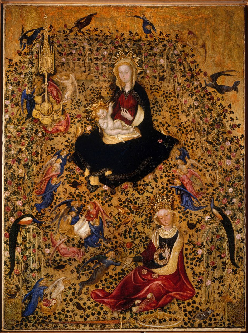 Ruusutarhan Madonna Madonna del Roseto, n. 1425 tekijältä Michelino da Besozzo