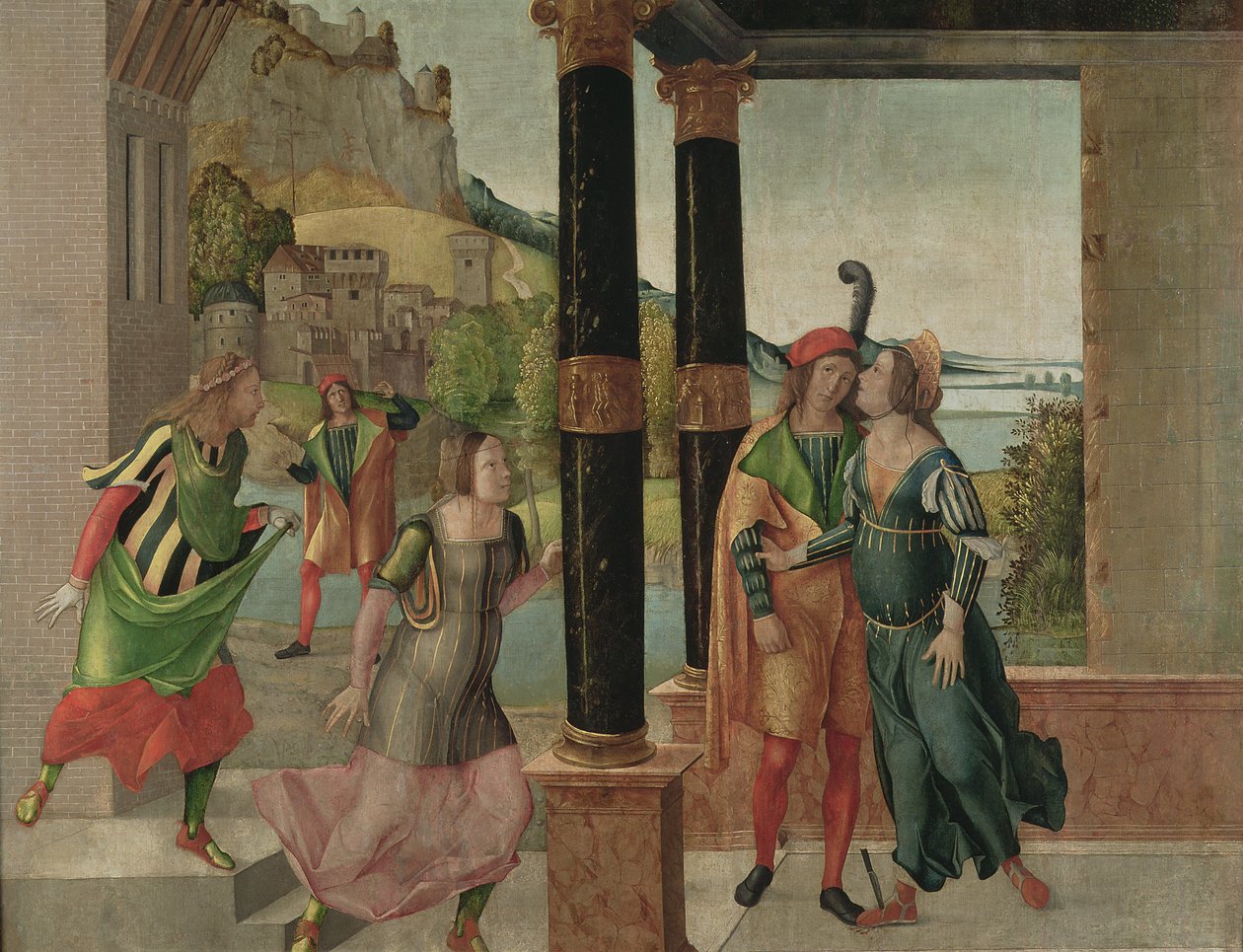 Brutus ja Portia, n. 1500-50 tekijältä Michelle da Verona