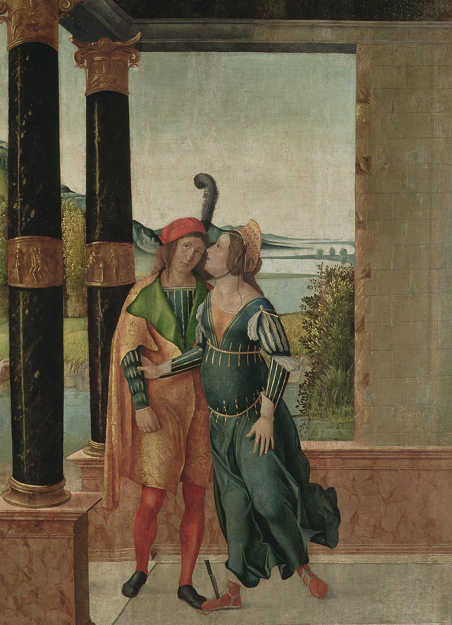 Brutus ja Portia, n. 1500-50 tekijältä Michelle da Verona