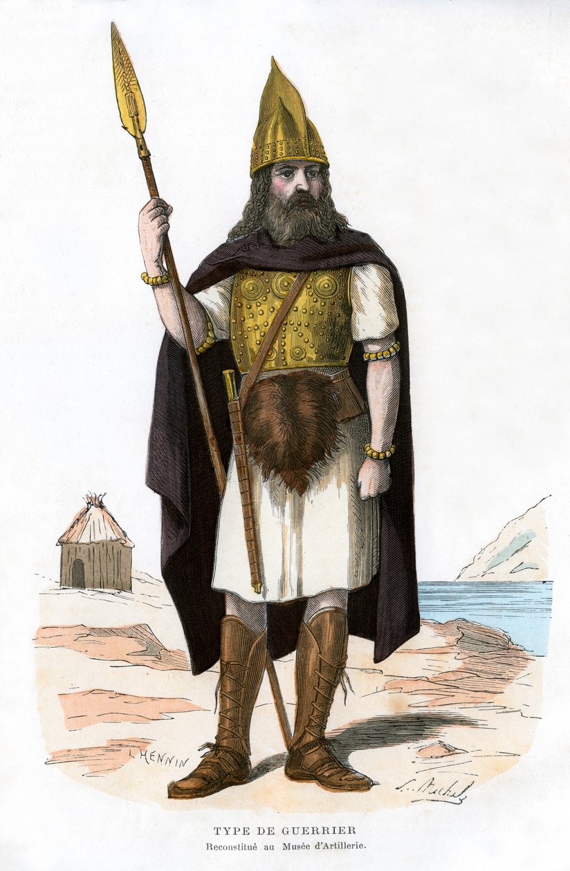 Soturi, mahdollisesti gallialainen tai frankkilainen, 1882-1884. tekijältä Michelz