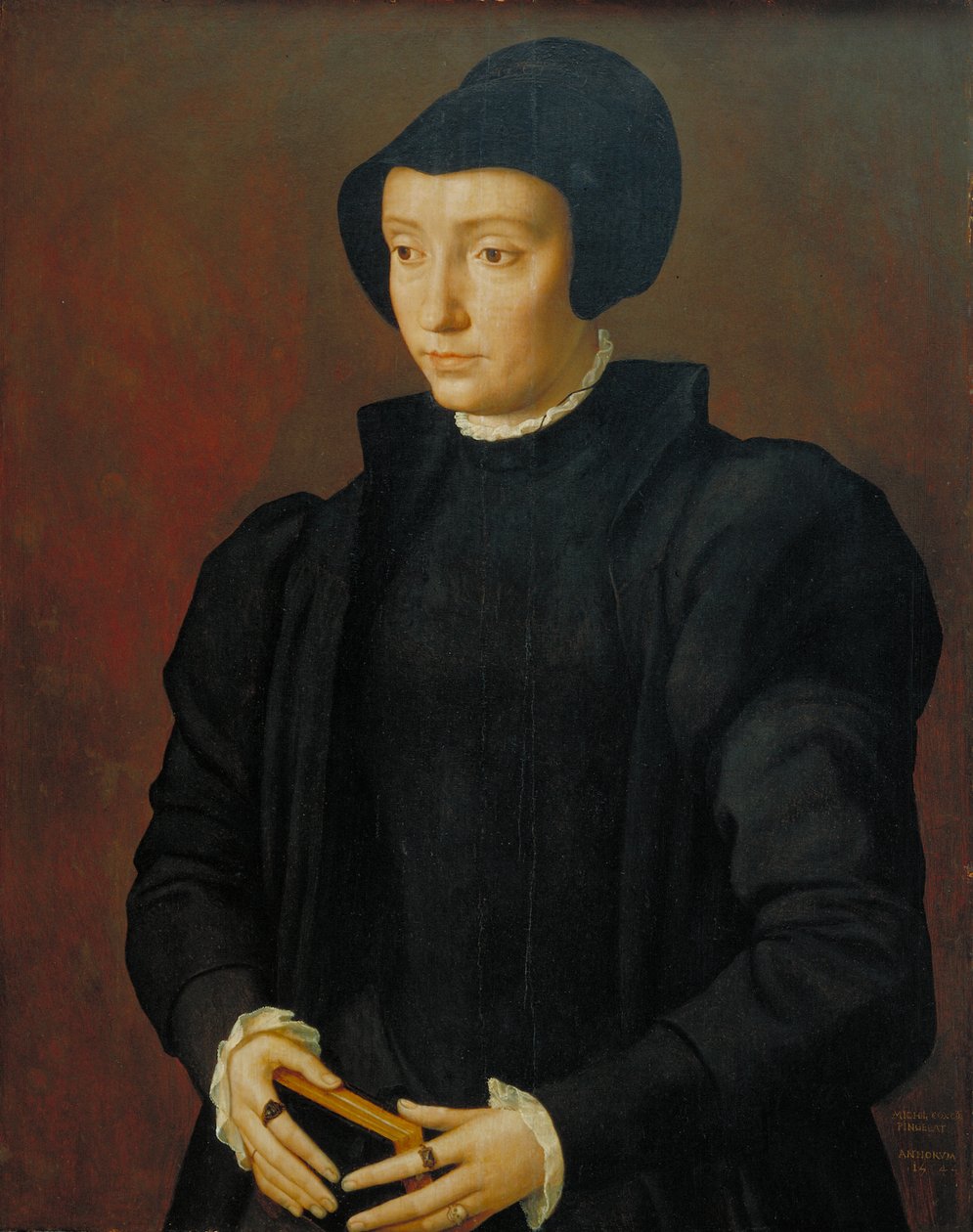 Tanskalaisen Christinan muotokuva, 1545 tekijältä Michiel I Coxie or Coxcie