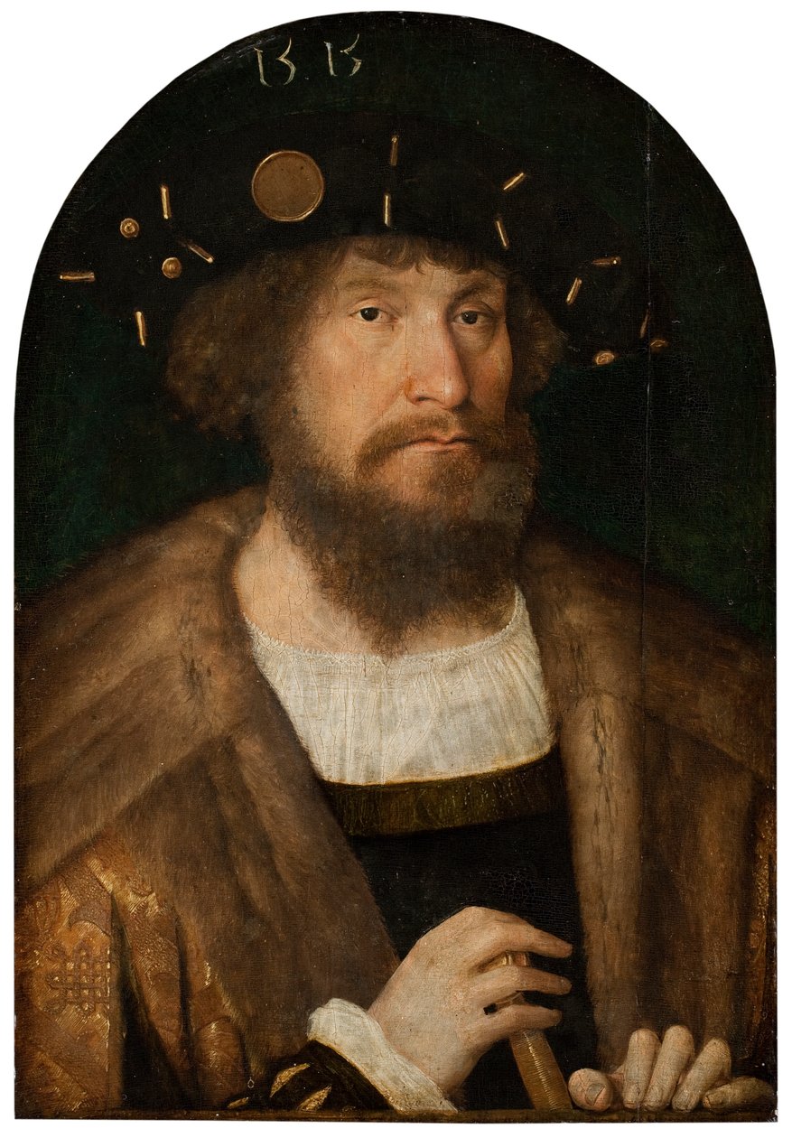 Tanskan kuninkaan Christian II:n muotokuva, 151415 tekijältä Michiel Sittow