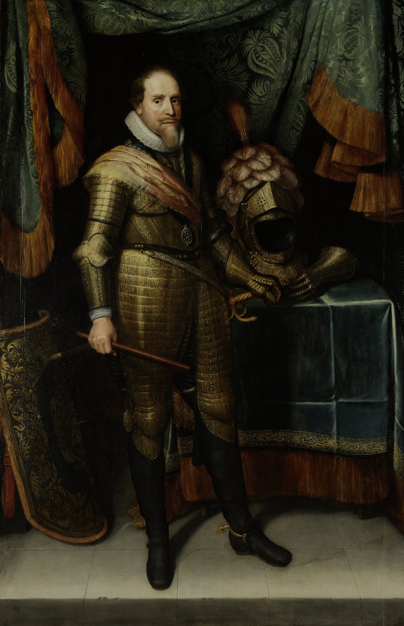 Muotokuva Maurice Nassausta, Oranssin prinssi (1567-1625) tekijältä Michiel Jansz van Mierevelt
