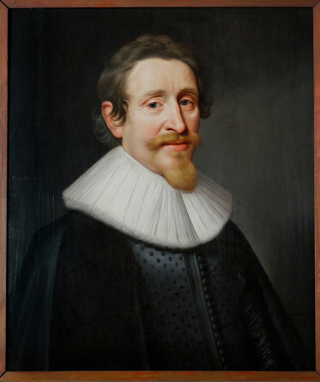Hugo Grotius, kansainvälisen oikeuden isä ... tekijältä Michiel Jansz. van (attr. to) Mierevelt