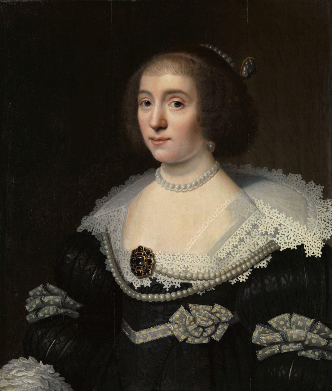Amalia van Solmsin muotokuva (1602-75) tekijältä Michiel Jansz van Mierevelt (copy after)