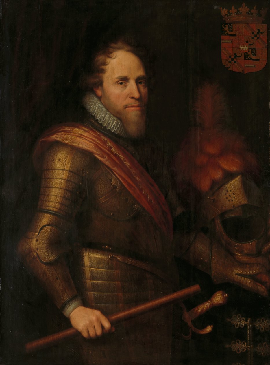 Oranssin prinssin Mauritsin (1567-1625) muotokuva tekijältä Michiel Jansz van Mierevelt (workshop of)