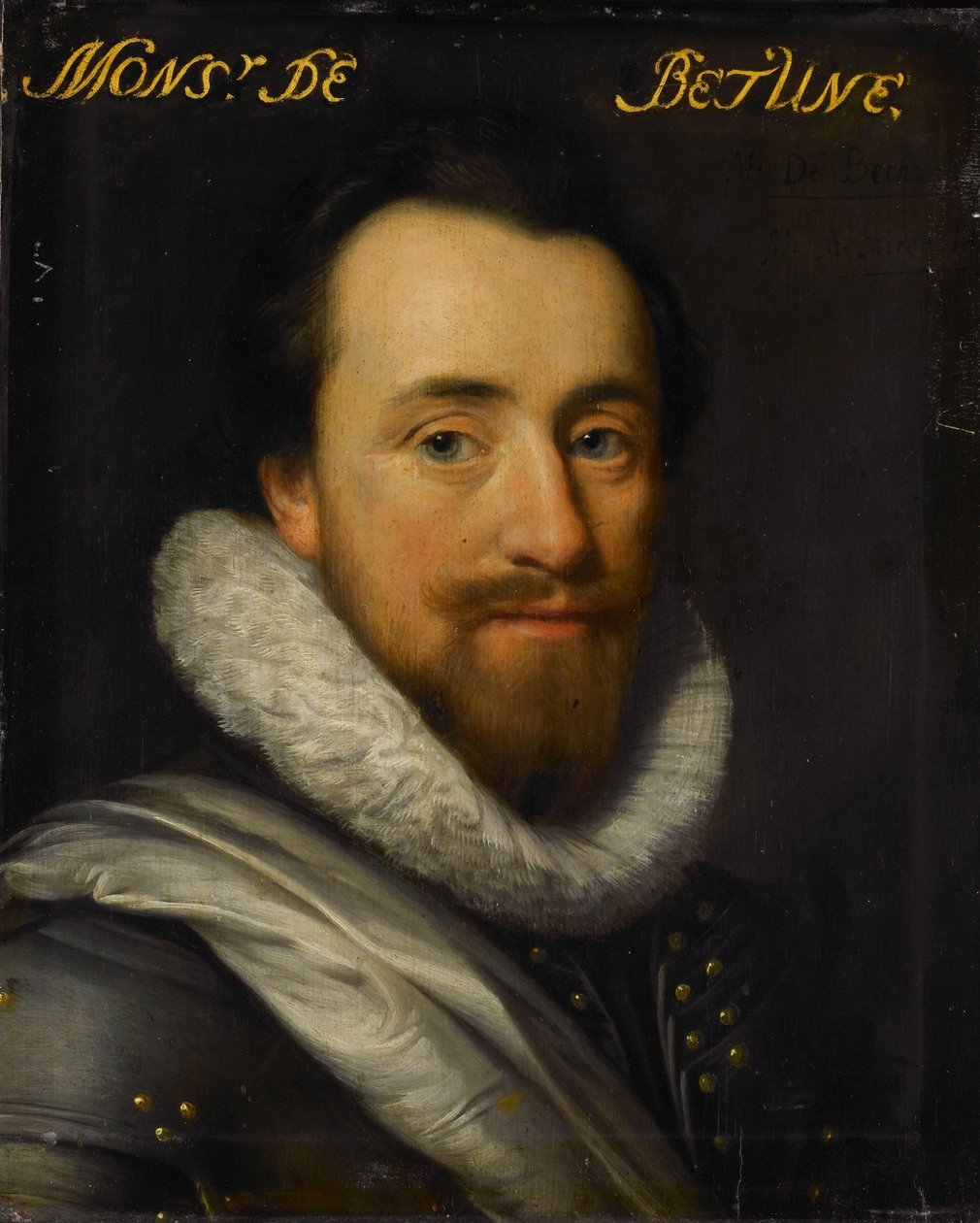 Muotokuva Syrius de Bethunesta, Cognin herrasta, Mareuilista, le Beyselistä, Toulonista, Conegorysta ja Chastillonista tekijältä Michiel Jansz van Mierevelt (workshop of)