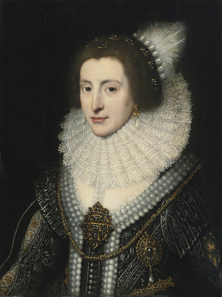 Elizabeth Stuart 1596-1662, Böömin kuningatar, noin 1642 tekijältä Michiel Jansz van Mierevelt