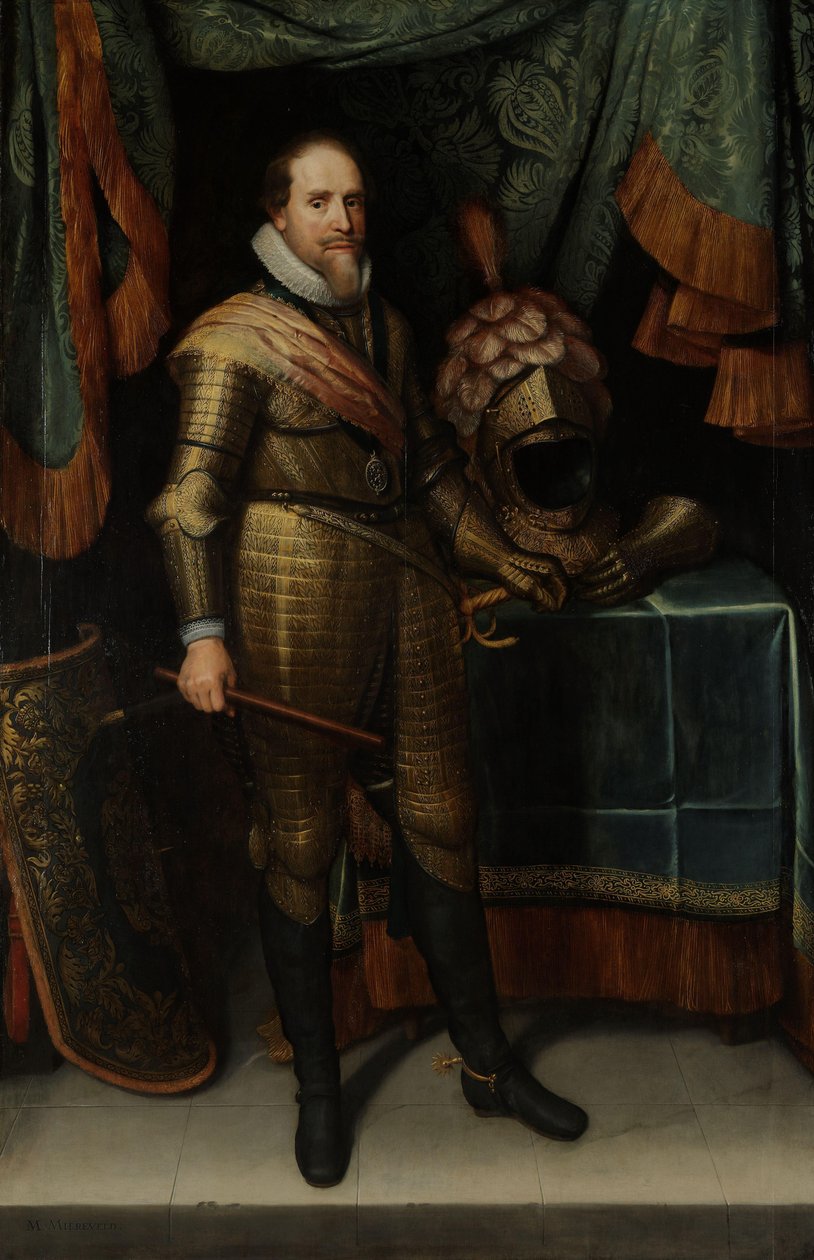 Maurits, Orangen prinssi (1567-1625) Oranssin prinssin Mauritsin (1567-1625) muotokuva tekijältä Michiel Jansz van Mierevelt