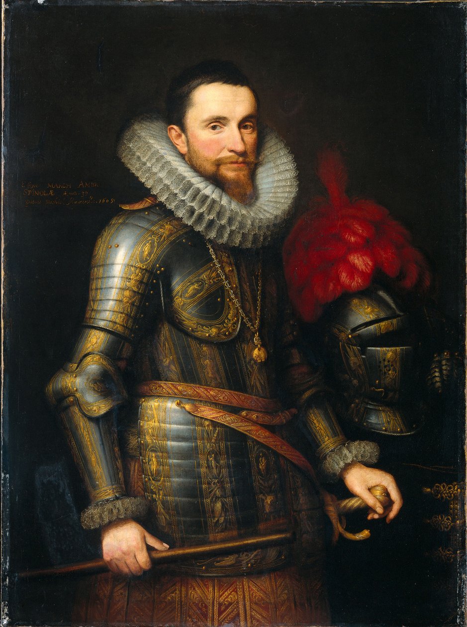 Ambrosio Spinolan muotokuva 1569-1630, 1609 tekijältä Michiel Jansz van Mierevelt