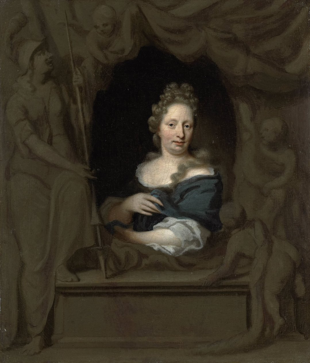Eva Visscherin muotokuva, Michiel van Musscherin vaimo tekijältä Michiel van Musscher