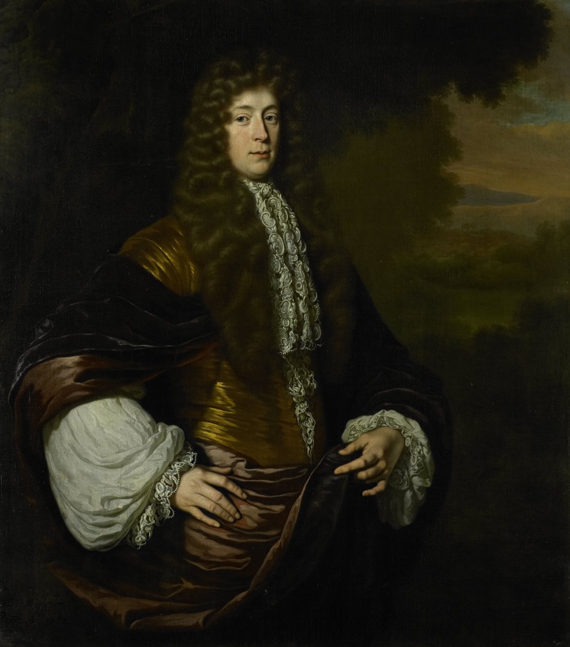 Hendrick Bickerin (1649 - 1718), Amsterdamin porvariston muotokuva tekijältä Michiel van Musscher