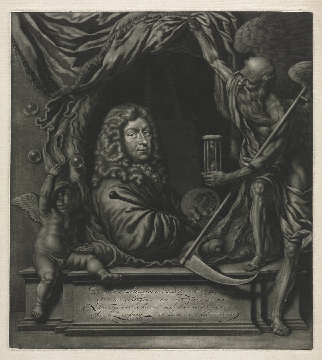 Omakuva, 1685. tekijältä Michiel van Musscher