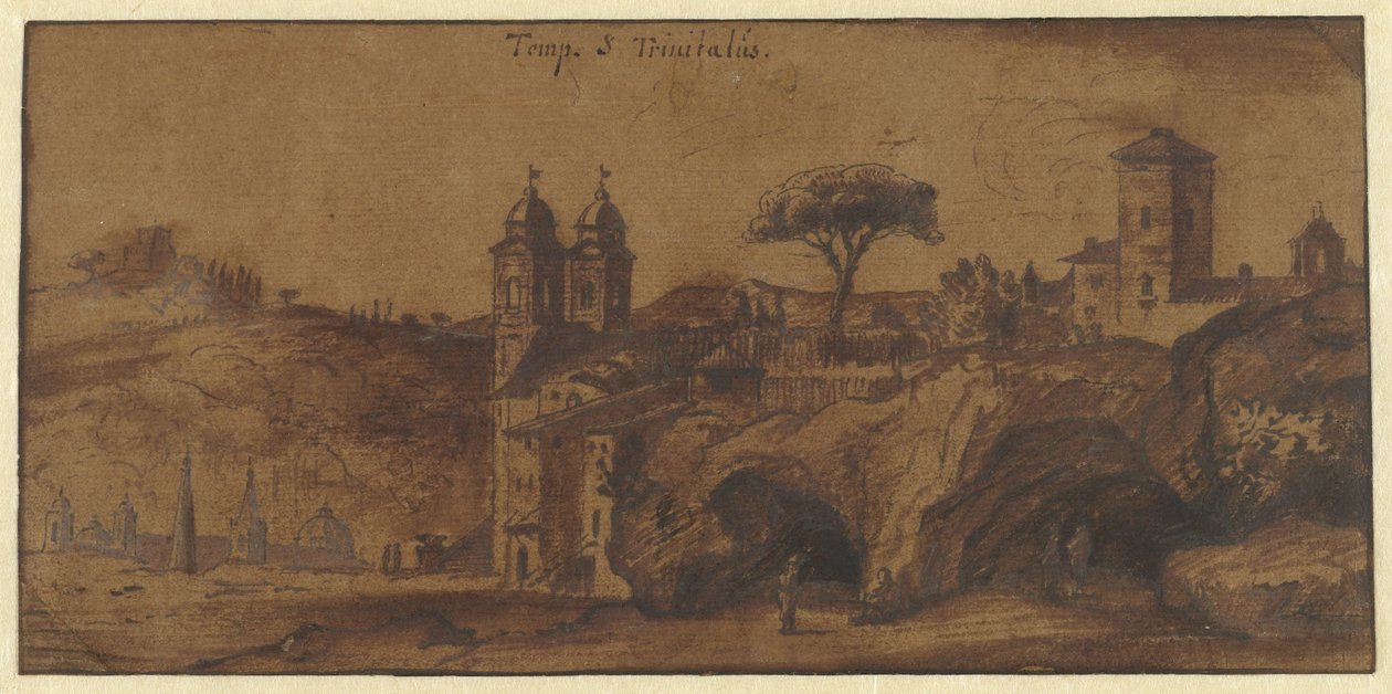 Näkymä SS Trinità dei Montille Roomassa tekijältä Michiel van Overbeek