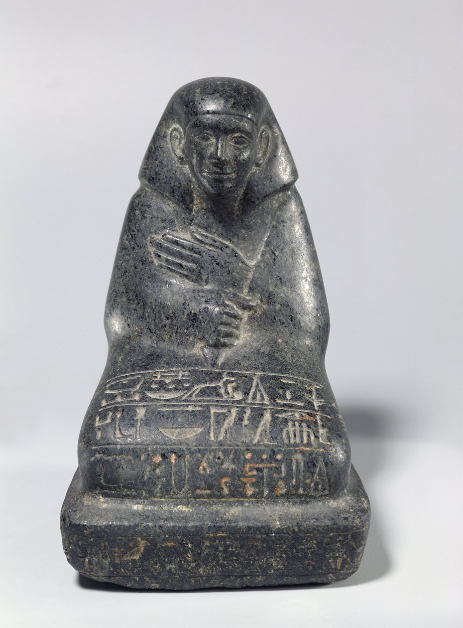 Senpun istuva hahmo (gabbro) tekijältä Middle Kingdom Egyptian