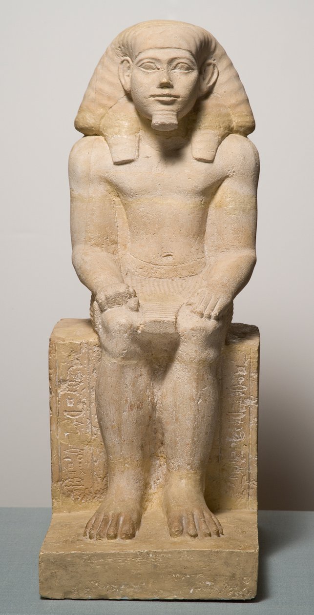 Hapidefain kalkkikiven patsas tekijältä Middle Kingdom Egyptian
