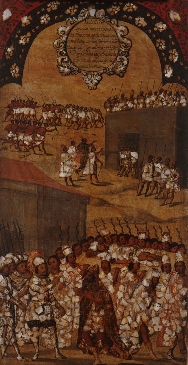 Meksikon valloitus. Taulukko XVII tekijältä Miguel Gonzales