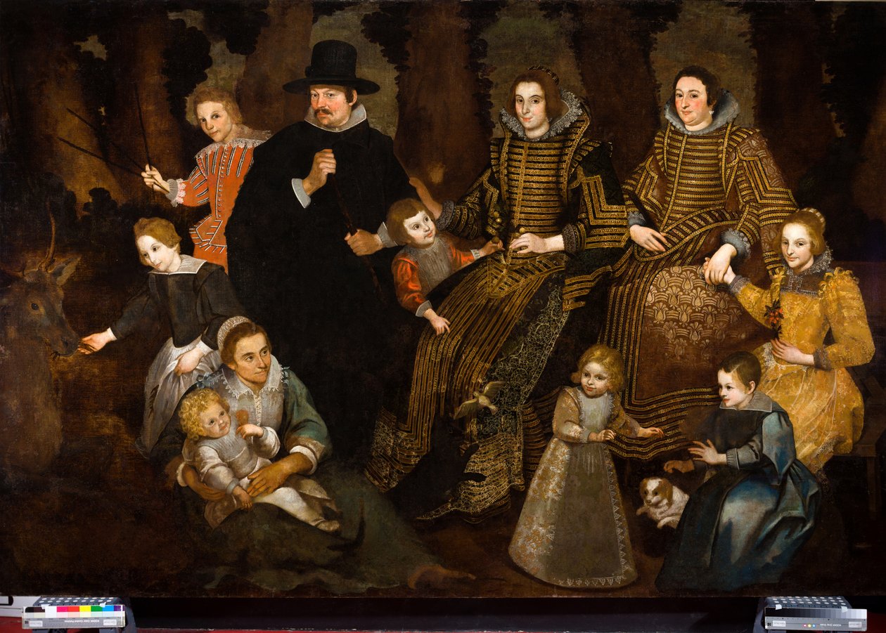 Roccan perheen muotokuva tekijältä Miguel (c.1612 47) (attr.to) Manrique