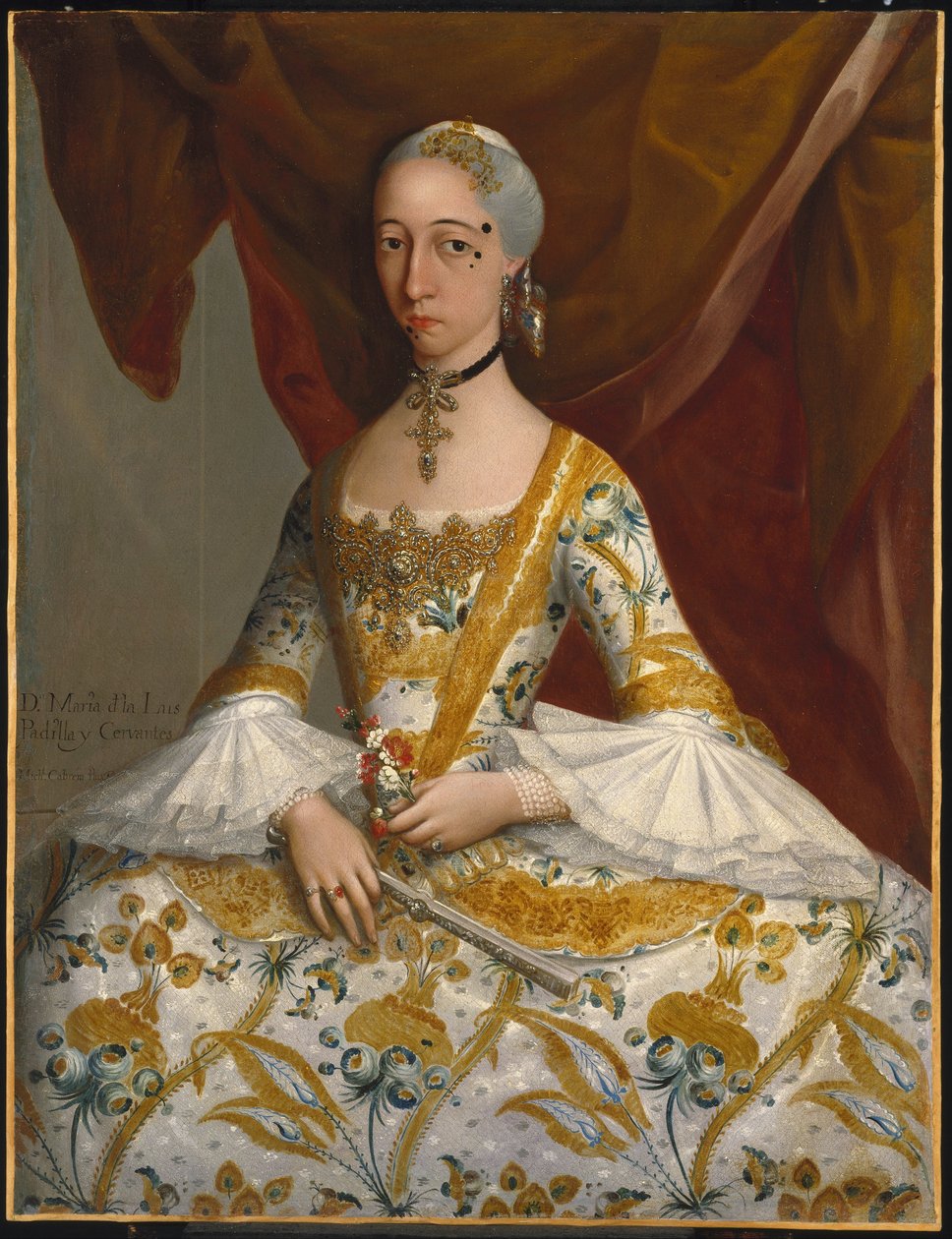 Doña María de la Luz Padilla y (Gómez de) Cervantes tekijältä Miguel Cabrera
