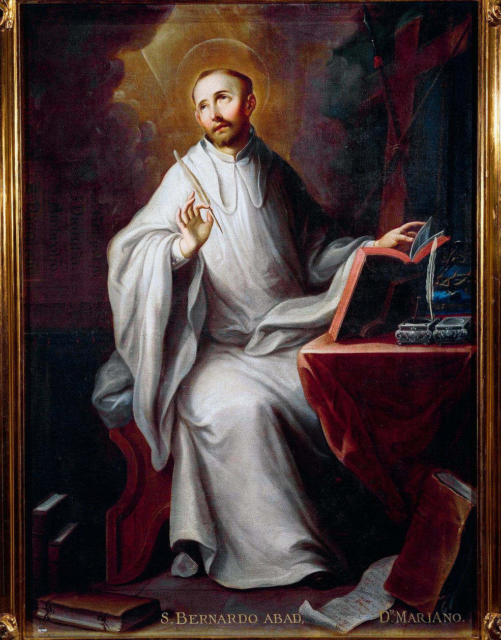 Representació de Sant Bernat de Clairvaux (1090-1153)finès tekijältä Miguel Cabrera