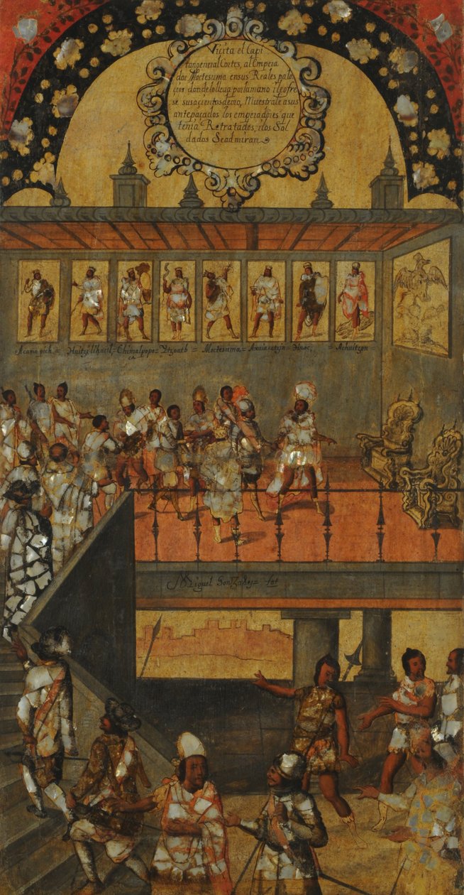 La Conquista de México, Tabla XII tekijältä Miguel Gonzales