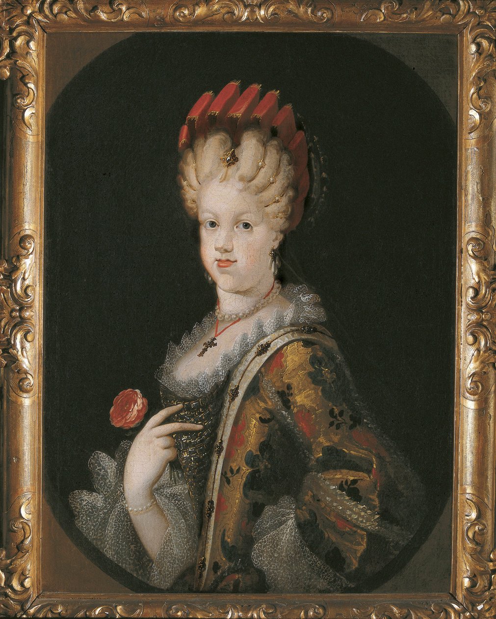 Muotokuva Marie Louise Gabrielle of Savoysta (1688-1714), Espanjan kuningatar tekijältä Miguel Jacinto Meléndez