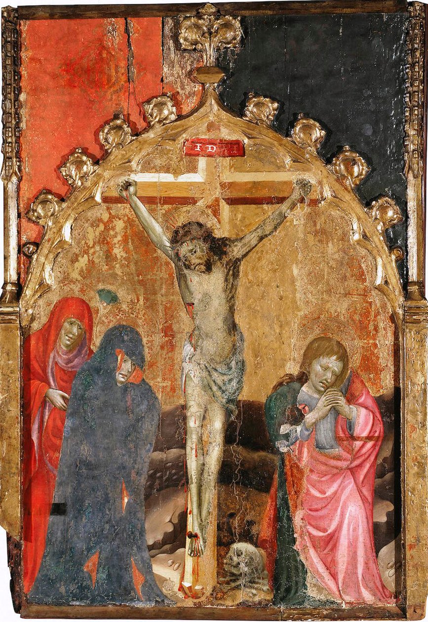 Ristiinnaulitseminen, 1400-luku. tekijältä Miguel de Alcanyis