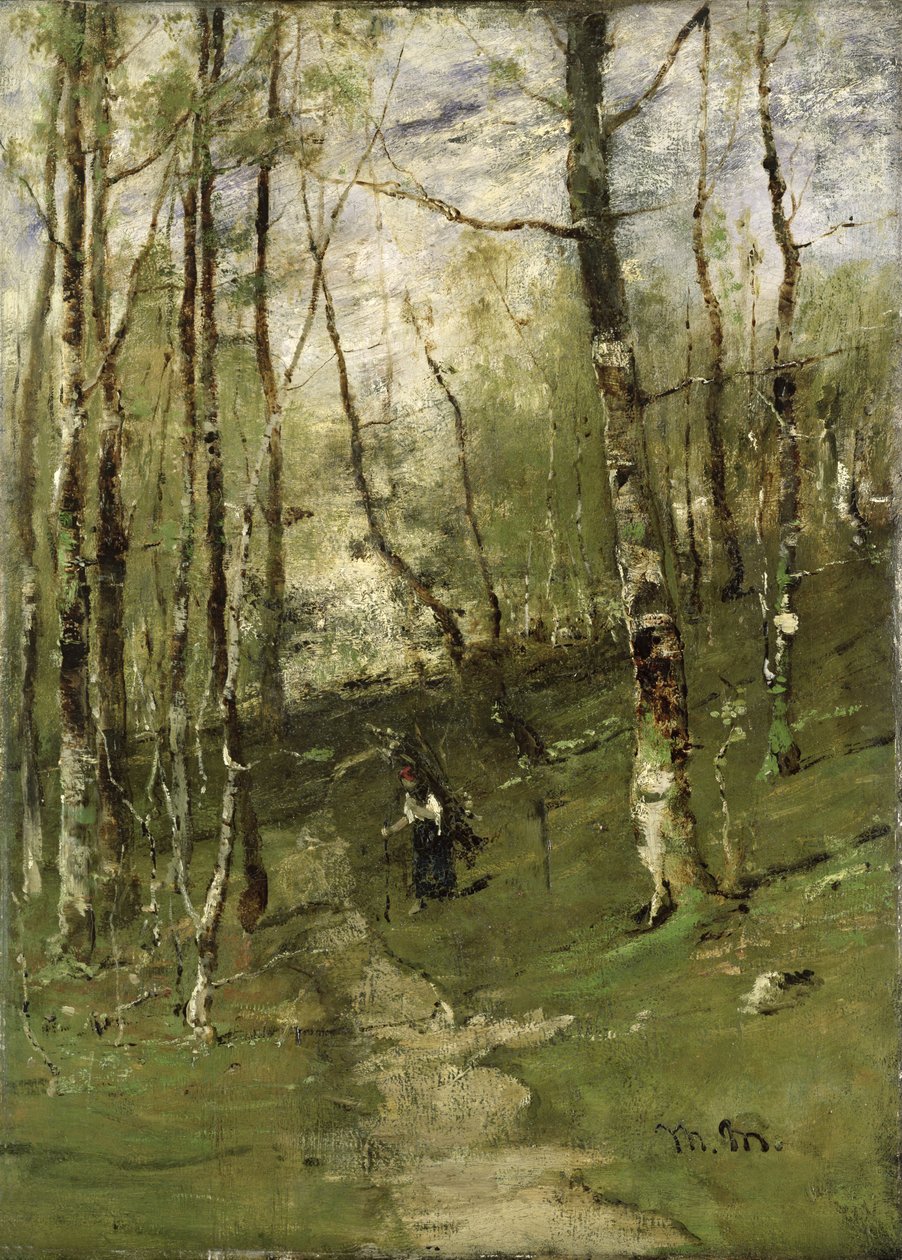 Barbizon Woodsissa vuonna 1875 tekijältä Mihály Munkácsy