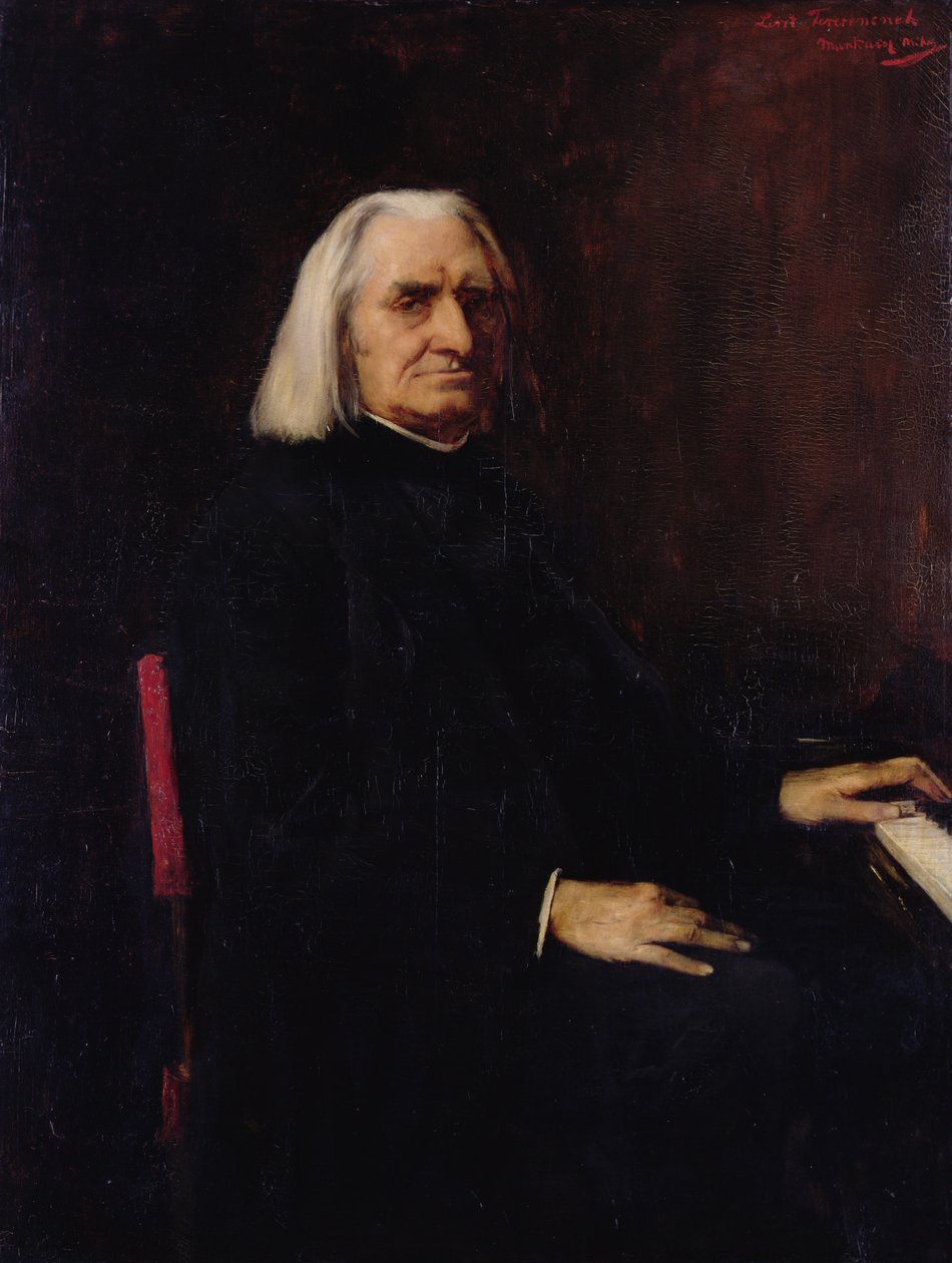 Franz Lisztin (1811-86) muotokuva 1886 tekijältä Mihály Munkácsy