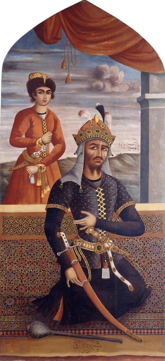 Turanin kuninkaan Afrasiyabin muotokuva, n. 1803-1804 tekijältä MihrAli