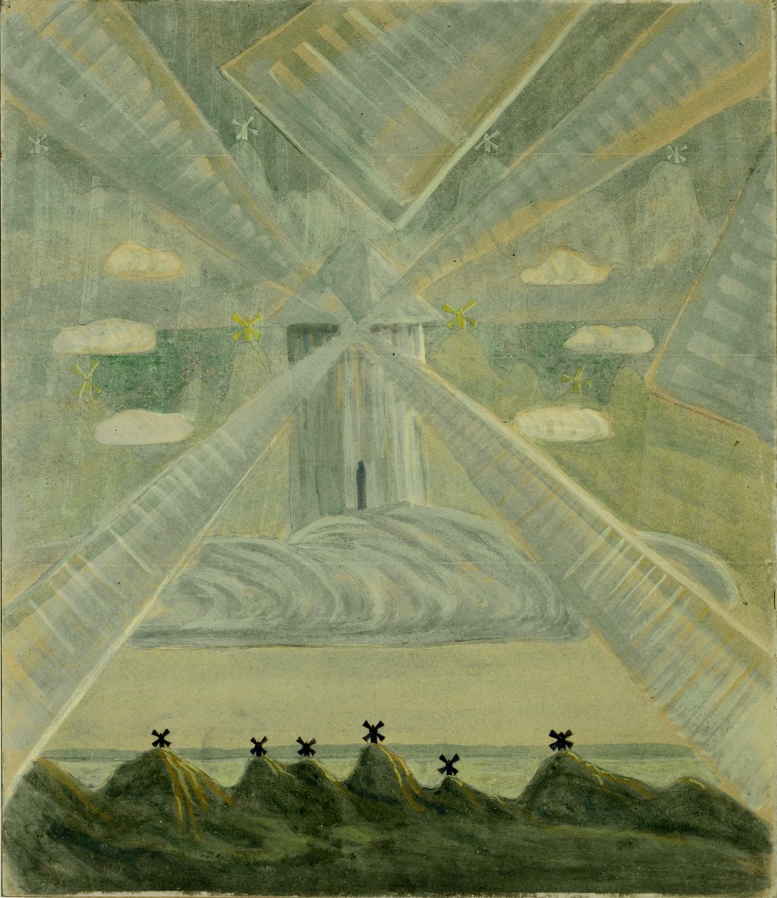 Andante Sonaatti II, 1907. tekijältä Mikalojus Konstantinas Čiurlionis