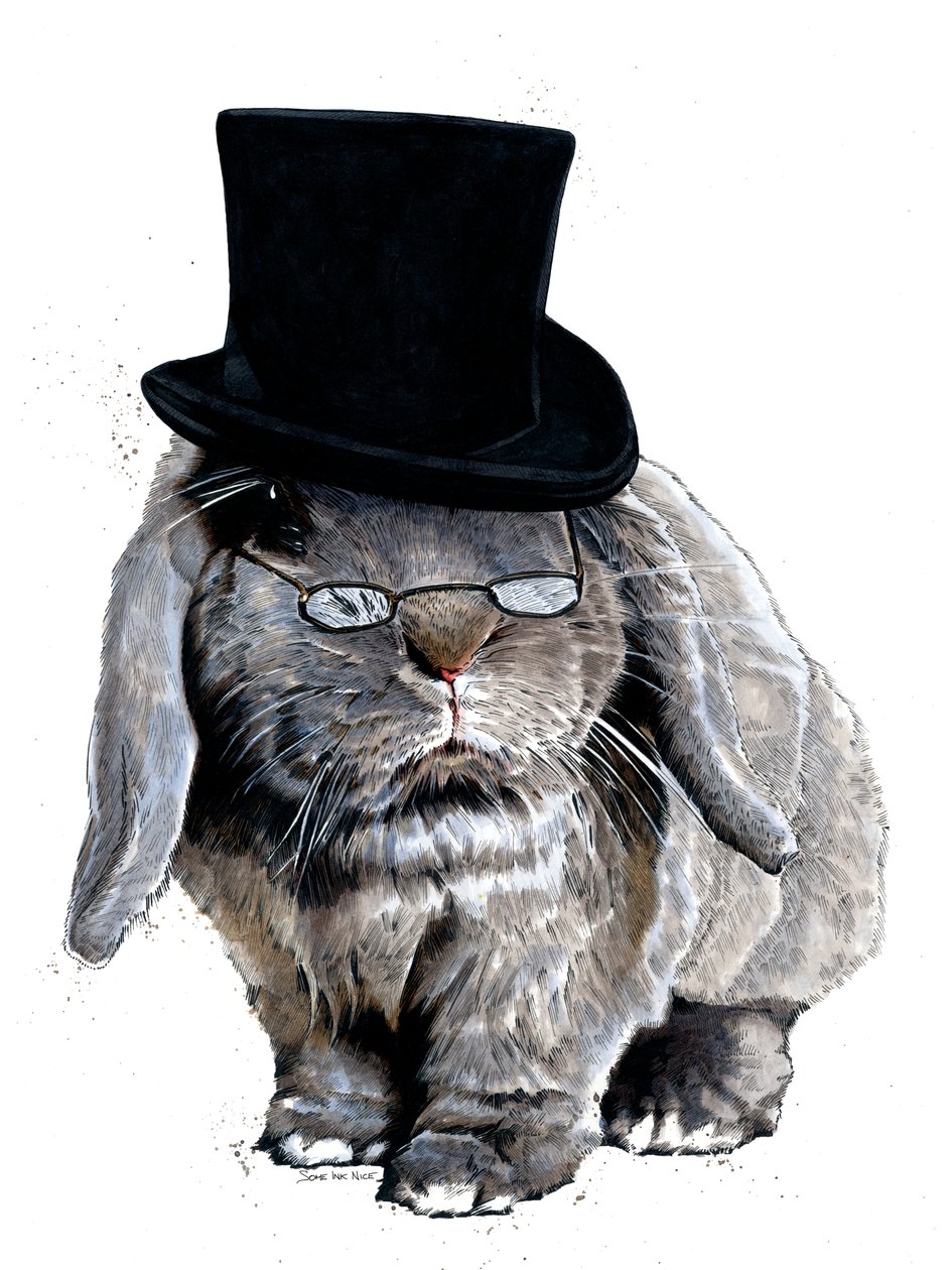 Humbug Bunny on White, 2020 tekijältä Mike Davis