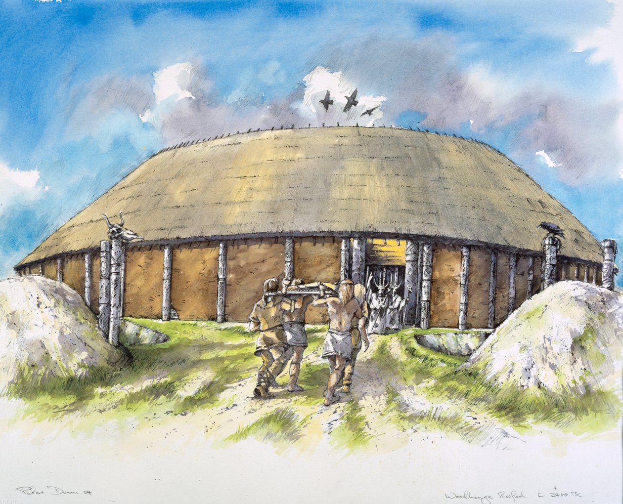 Woodhenge, 2400-luku eKr., 1990-2010 tekijältä Mike Seaforth