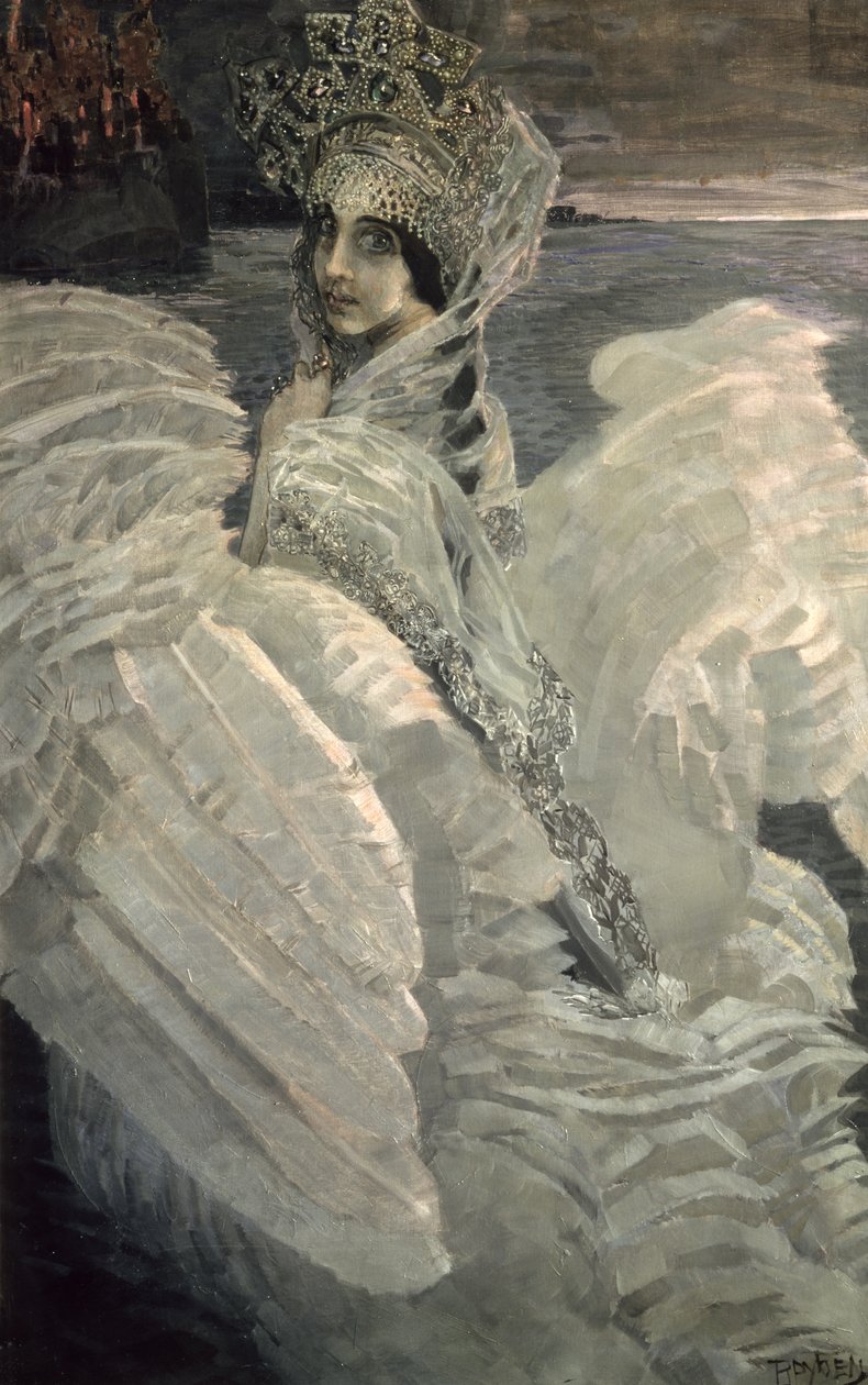 Joutsenprinsessa, 1900 tekijältä Mikhail Aleksandrovich Vrubel